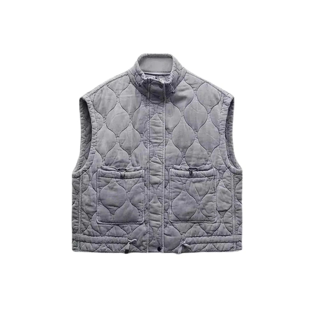 Geplooide bodywarmer