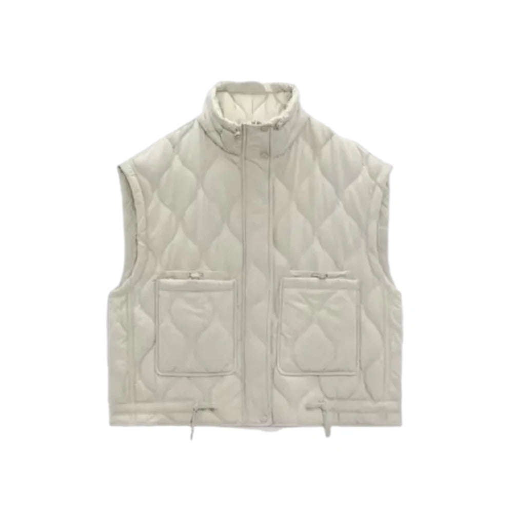 Geplooide bodywarmer