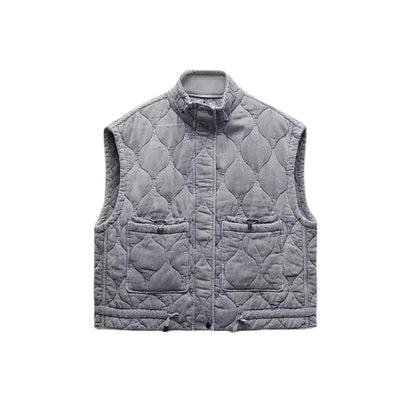 Geplooide bodywarmer