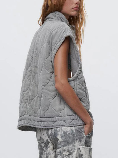 Geplooide bodywarmer
