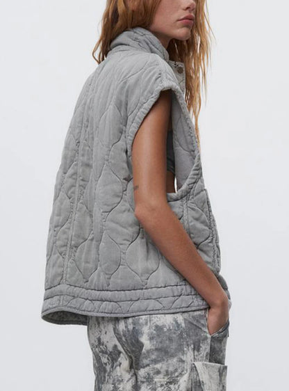Geplooide bodywarmer